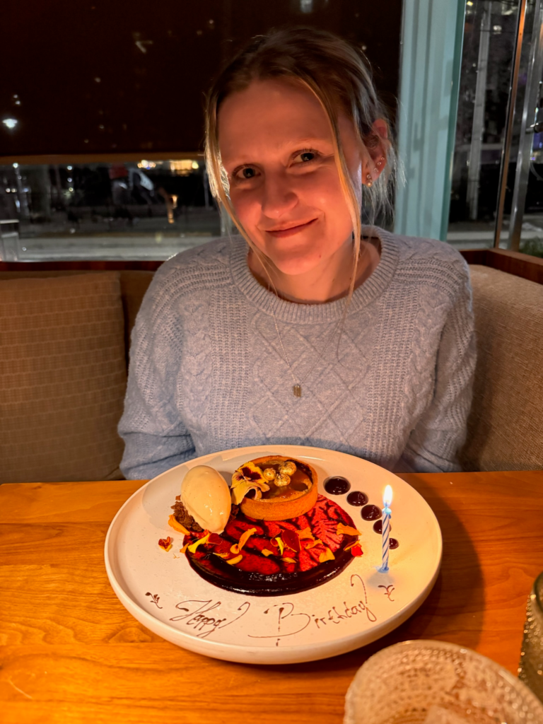 brown butter tarta birthday dessert

